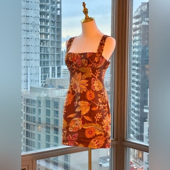 🆕 SIR THE LABEL 🧿 NWOT Floral Linen Minidress, Mojave Print - Sz 1 US XS - Picture 12 of 16